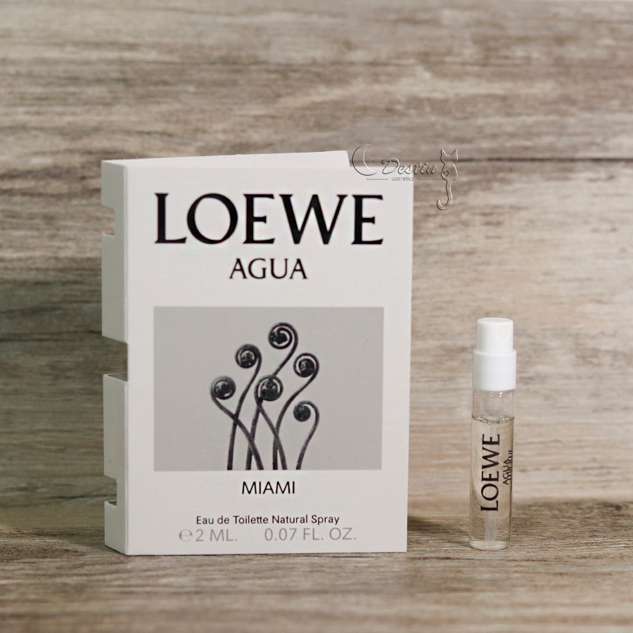 LOEWE 羅威Agua Miami 邁阿密盛夏風情中性淡香水2mL 可噴式試管香水全新