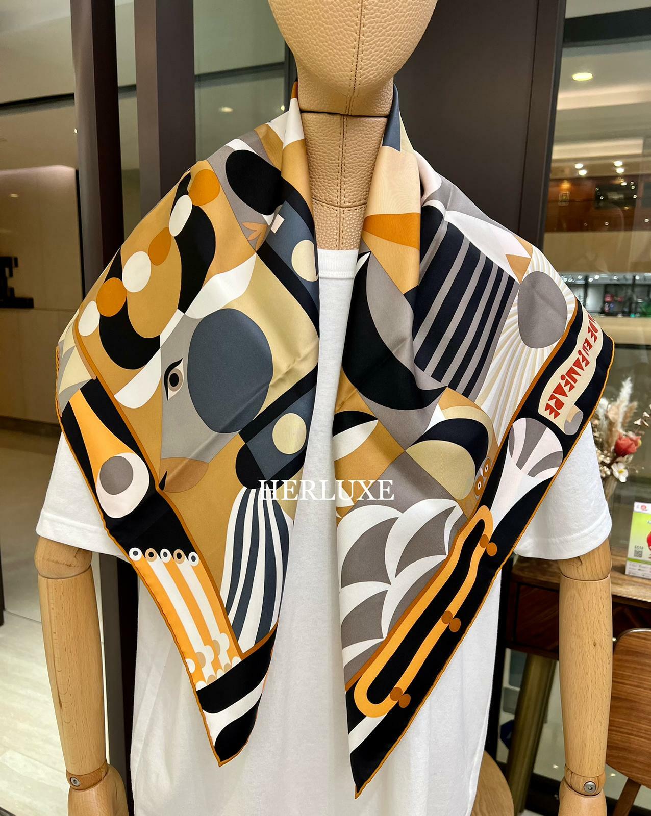 Scarf 100% soie 90 x 90cm