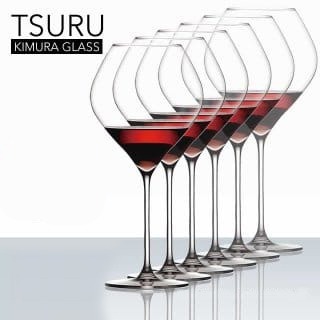 Kimura Glass 木村硝子店 TSURU 28oz Bourgogne Wine Glass (Set of 6)