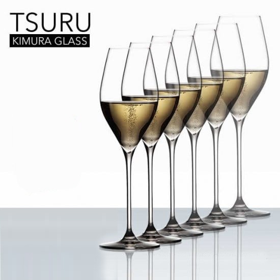 Kimura Glass 木村硝子店 TSURU 10oz Champagne Glass (Set of 6)