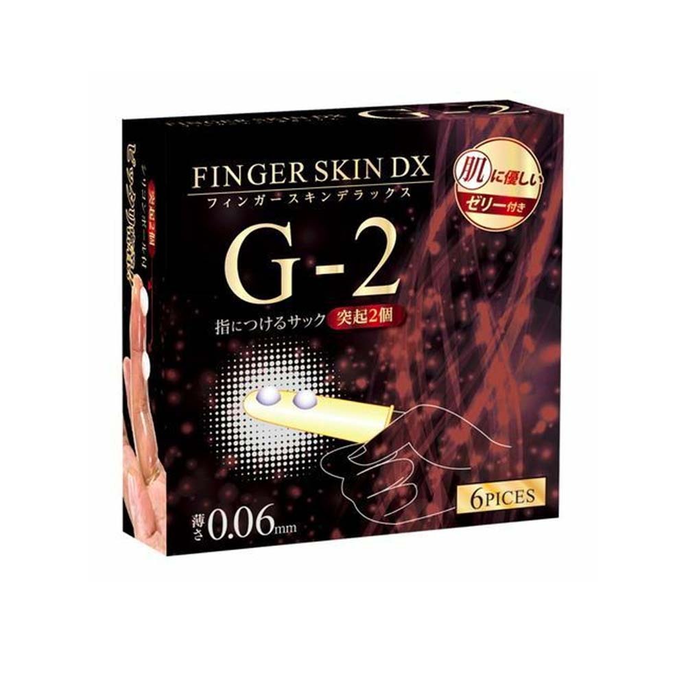 日本KissMeLove Finger Skin DX G-2 雙重矽膠球指險套（6片裝）
