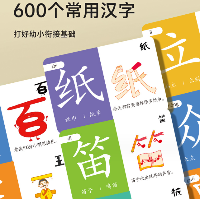 象形识字闪卡200字