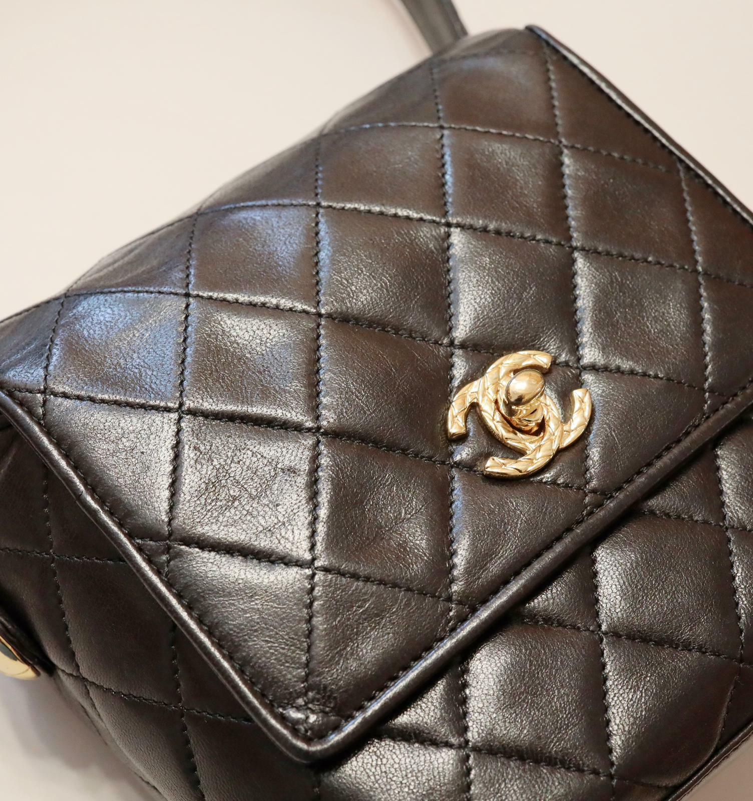 購自日本 GHW雕花扣手挽袋 好少見既款！