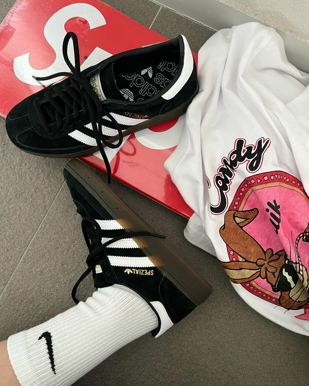 Adidas Originals Handball Spezial 黑色 燙金 生膠底 復古 德訓鞋 男女尺寸 DB3021