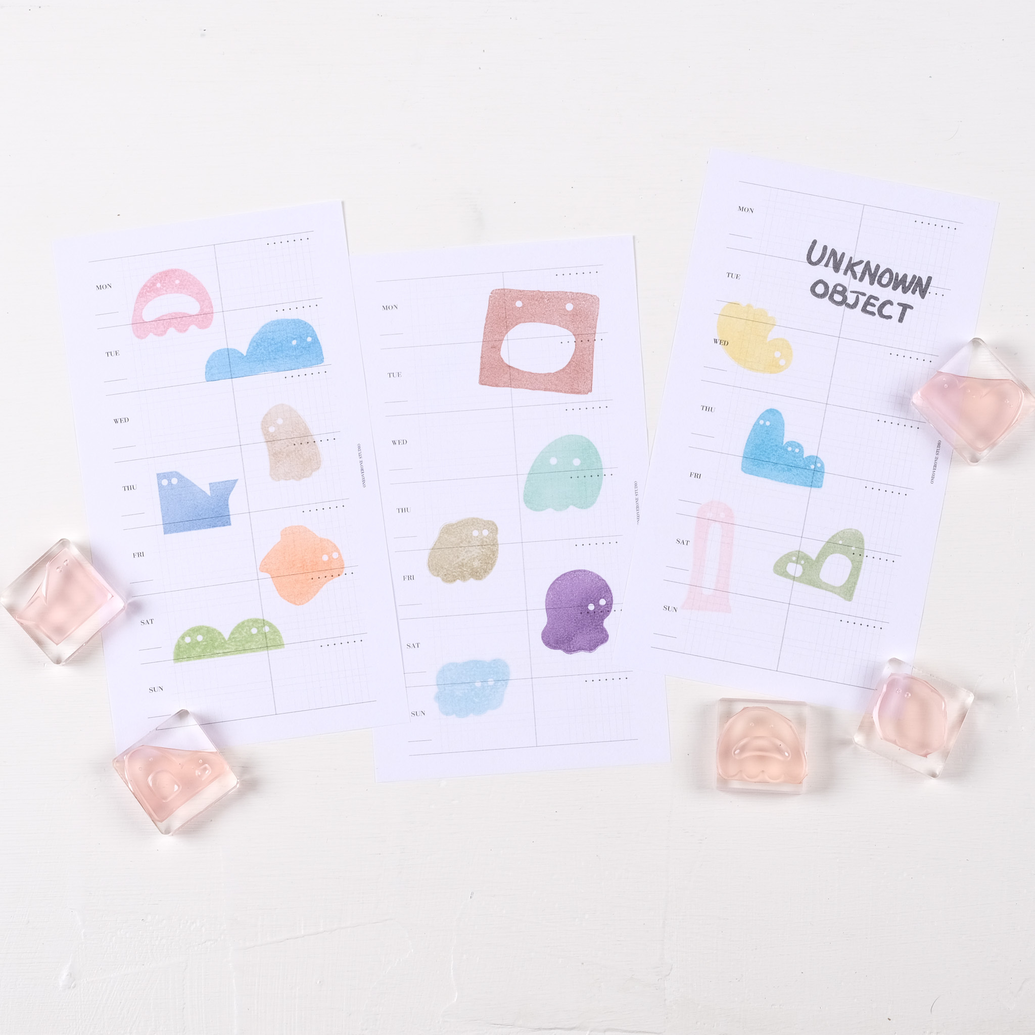 不明物體 SP 膠版印章 ｜一分之一工作室 臺灣