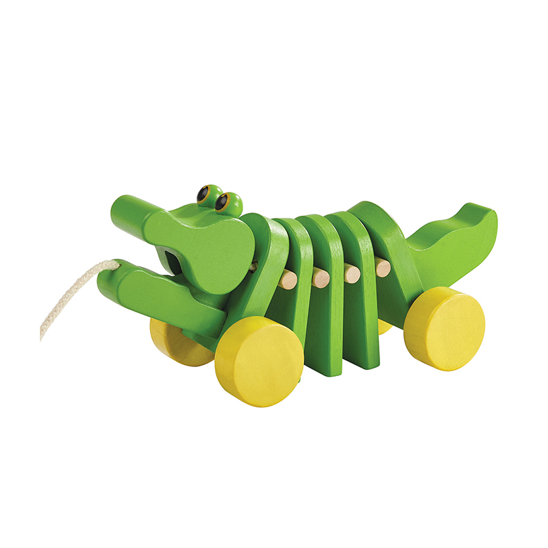 PlanToys 舞動鱷魚拉車