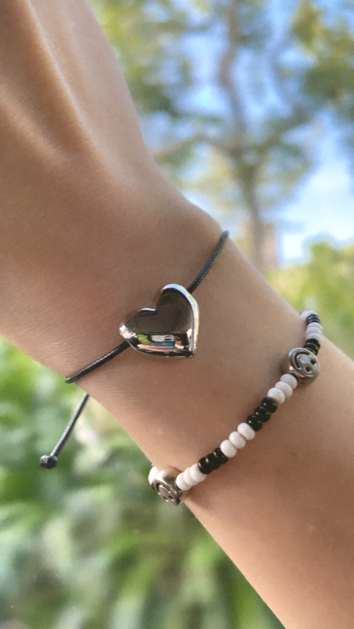 胖胖愛心皮繩手鍊