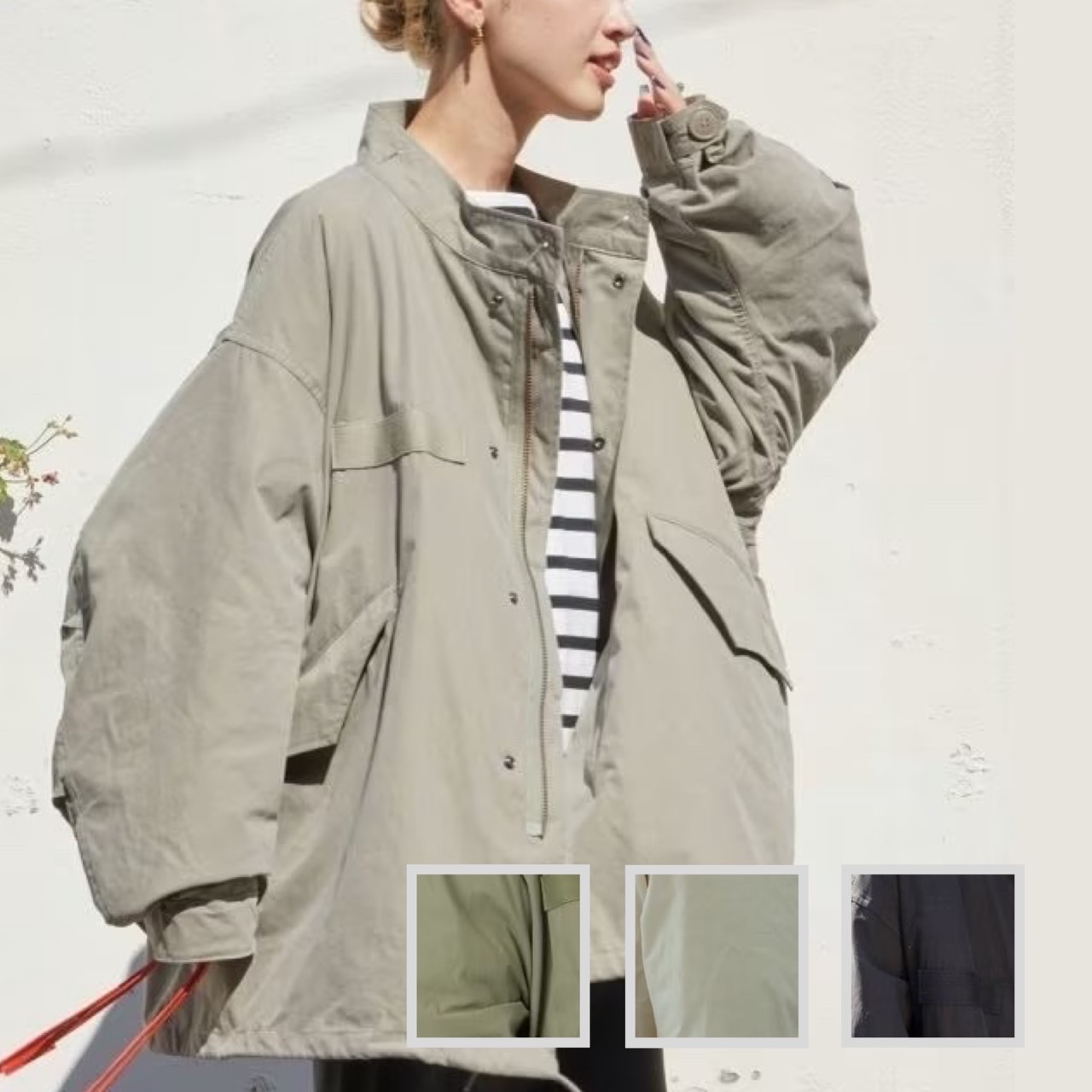 限時特價預購┃FREAK'S STORE 女生短版 M65 Short Liner Mods Set Coat 2way 立領 外套 絎縫 軍外套