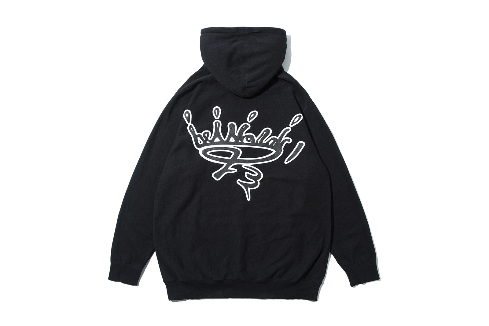 HELLRAZOR "MILK CROWN PULLOVER HOODIE" (Black)