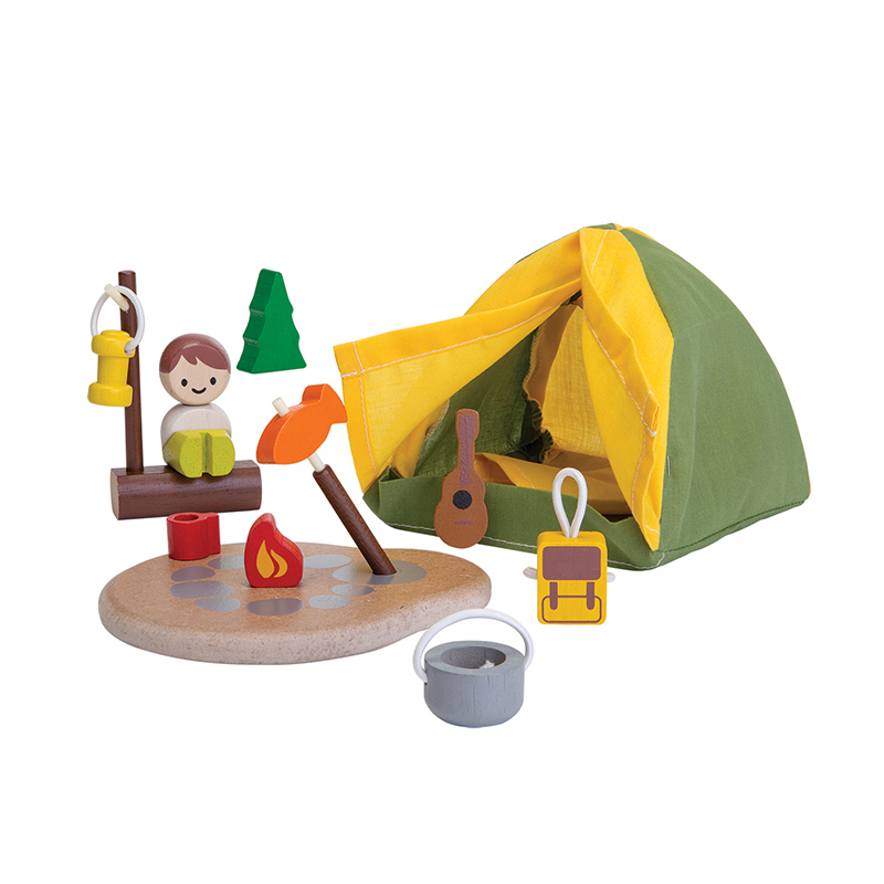 PlanToys 木質娃娃屋-露營趣