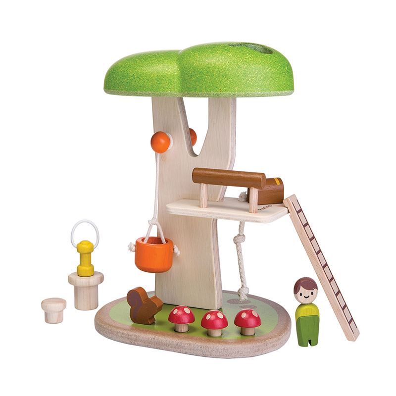 PlanToys 木質娃娃屋-秘密樹屋