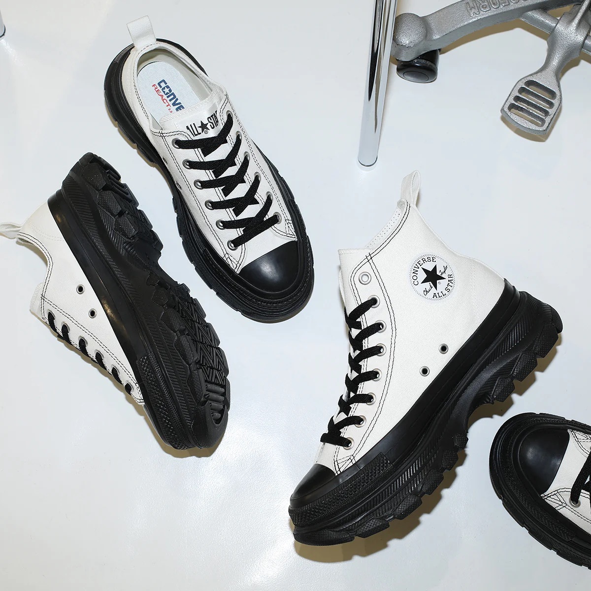 CONVERSE ALL STAR TREKWAVE HIGH / LOW | BLACK & WHITE