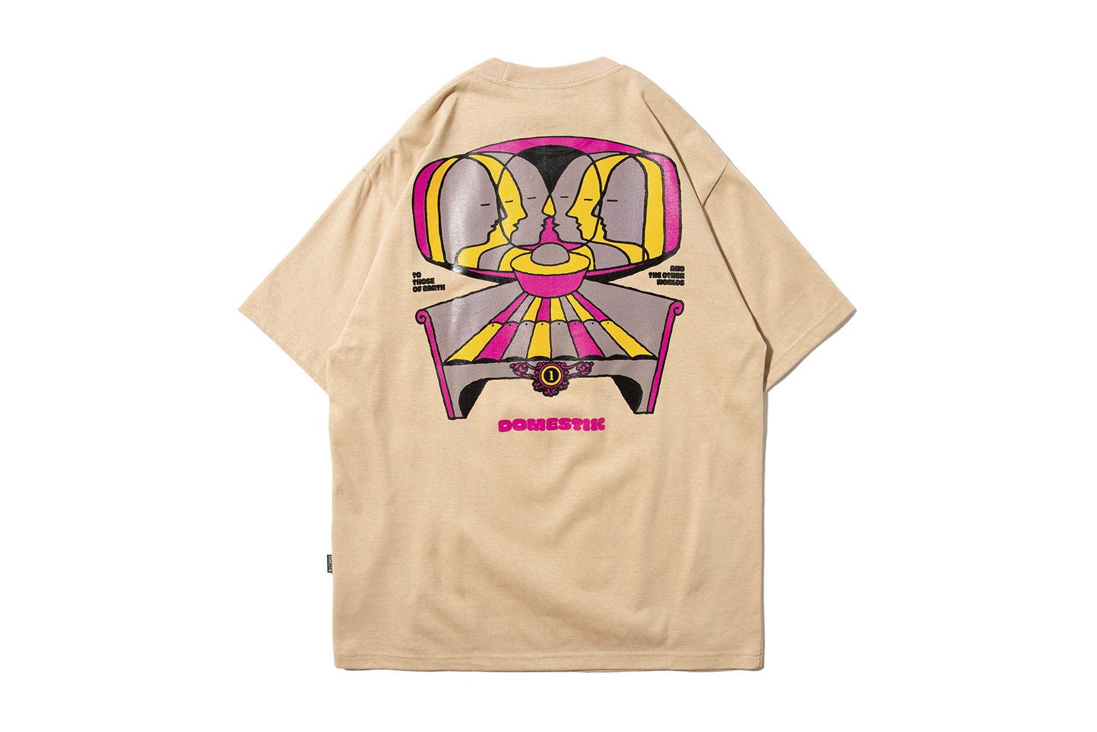 DOMESTIK “INTO OTHER WORLD TEE“ (Beige)
