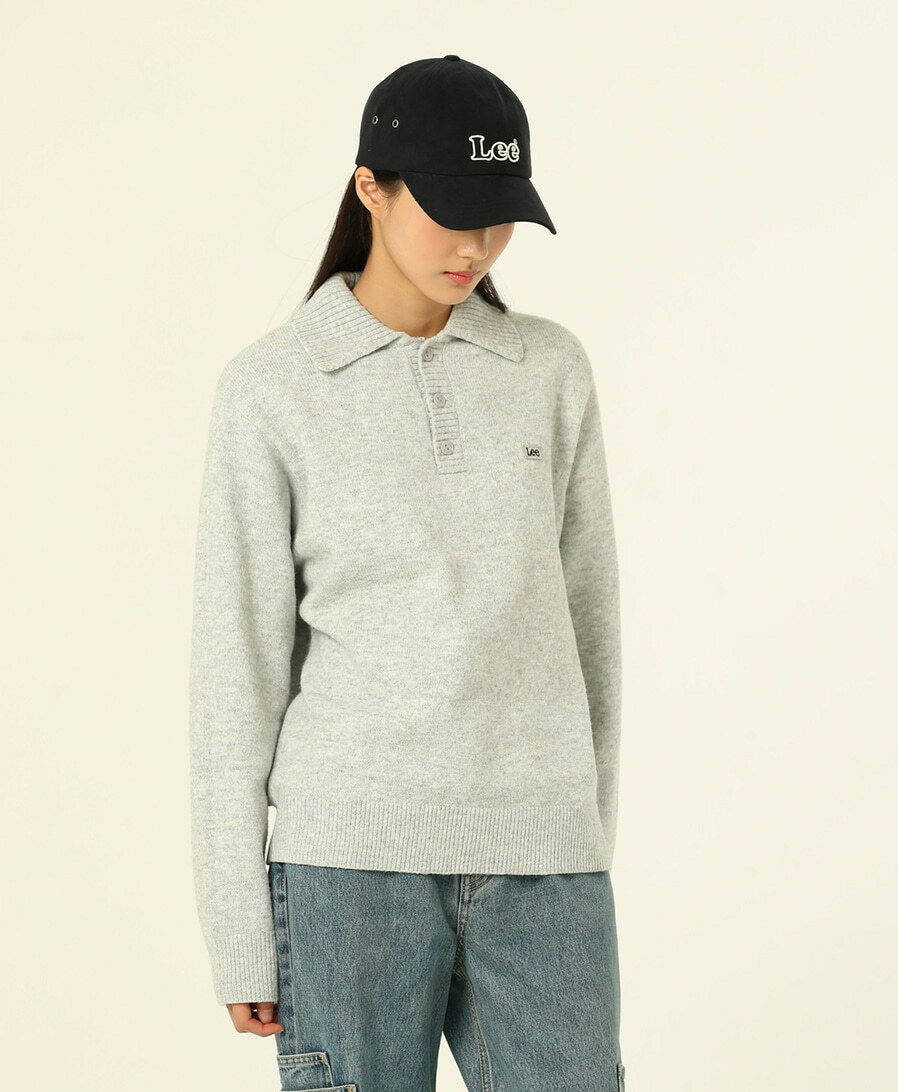 韓版 LEE LOGO 麂皮 BALL CAP