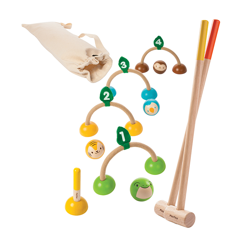 PlanToys 經典木作童玩-槌球組