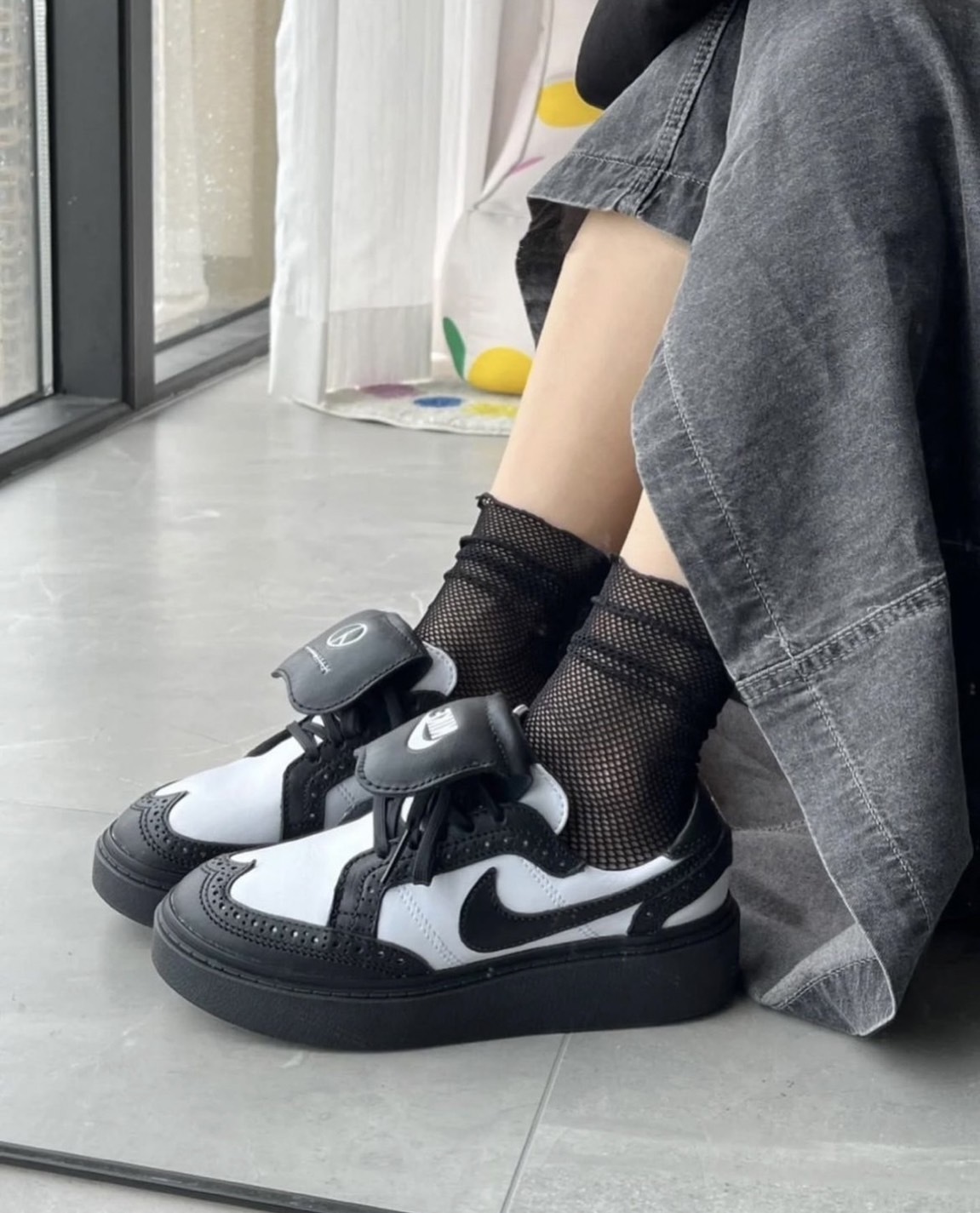 Nike Kwondo 1 x PEACEMINUSONE 黑白熊貓 小雛菊 牛津鞋 GD 權志龍 DH2482-101/預購