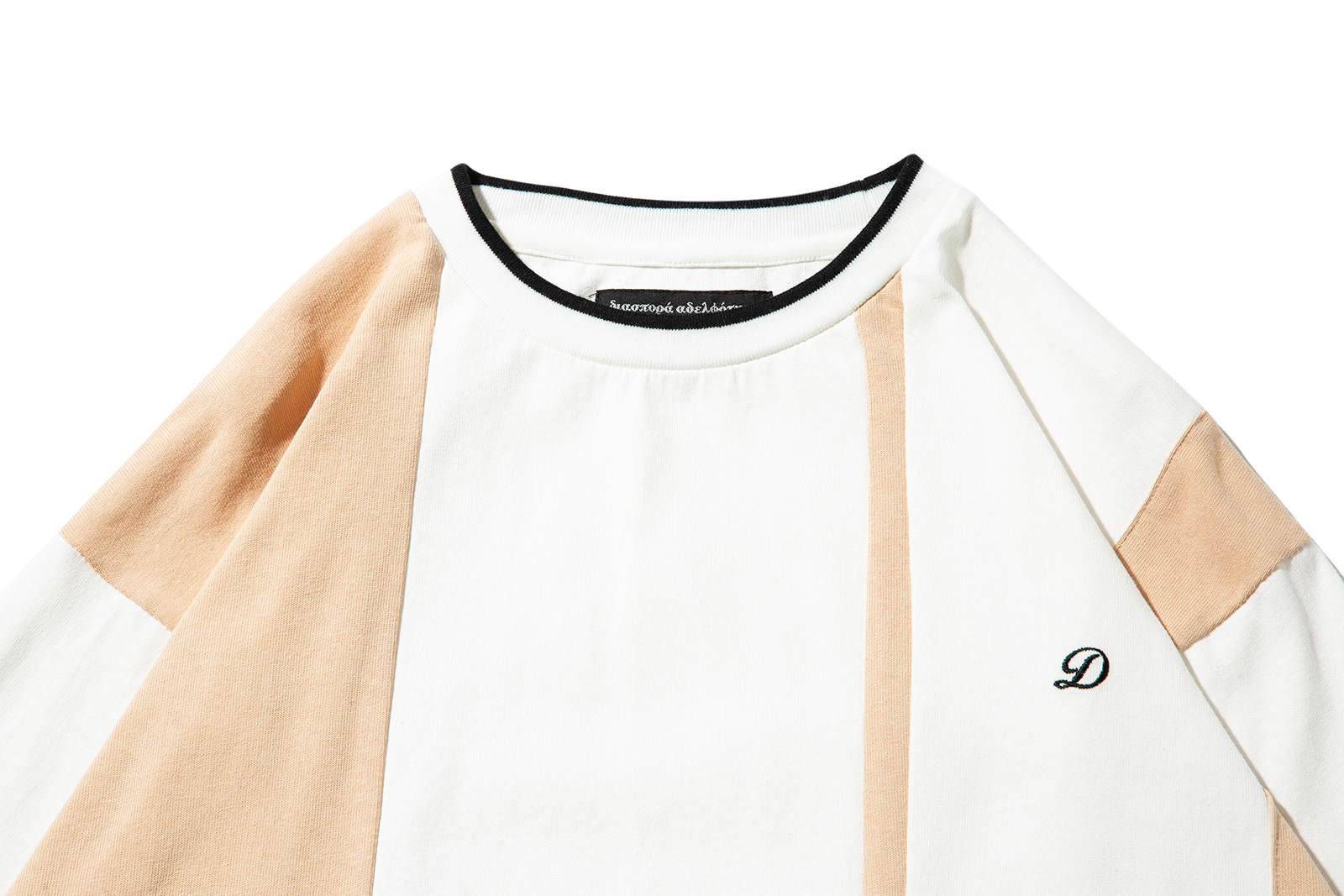 DIASPORA SKATEBOARDS "VERTICAL LINE L/S TOP" (Lvory)