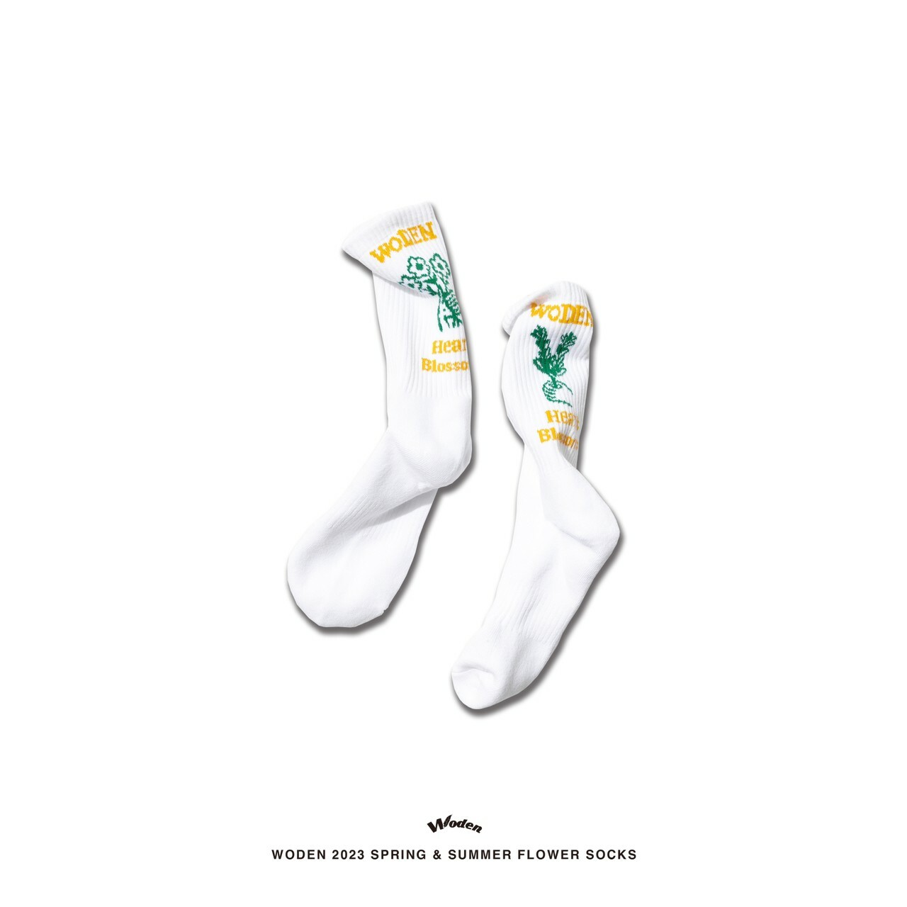 WODEN 2023 Spring & Summer 077 Flower Socks 白