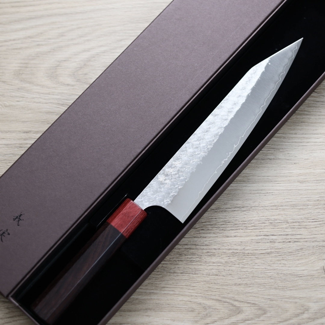 加藤義實 水波 切付牛刀 210mm SG2粉末HSS鋼
