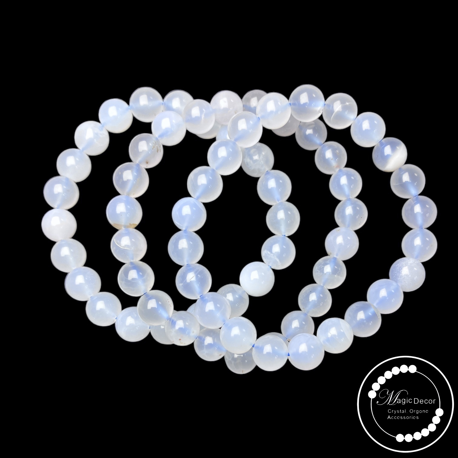 260411 - C60 8mm+秘魯高冰藍玉髓手串