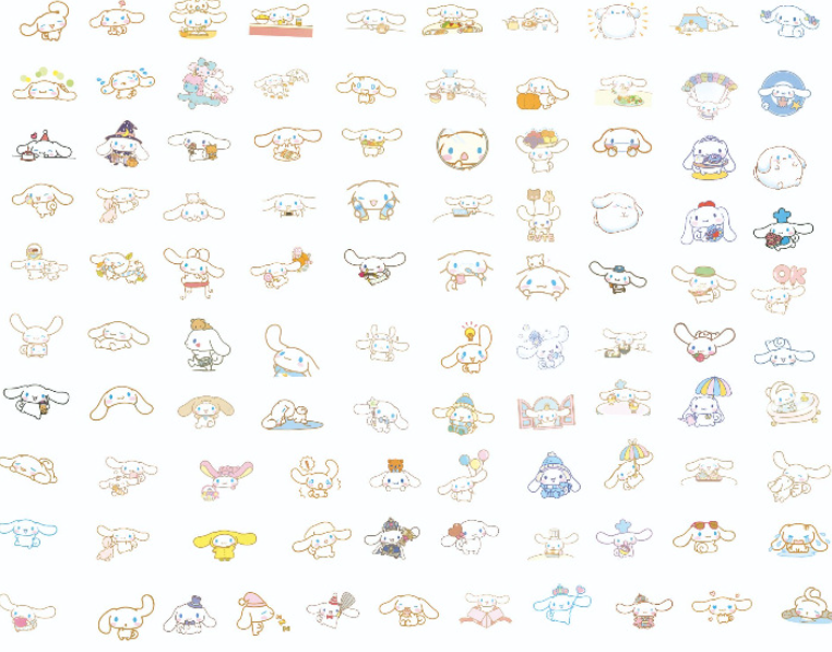 三丽鸥家族手账贴纸（包装 一包100张）