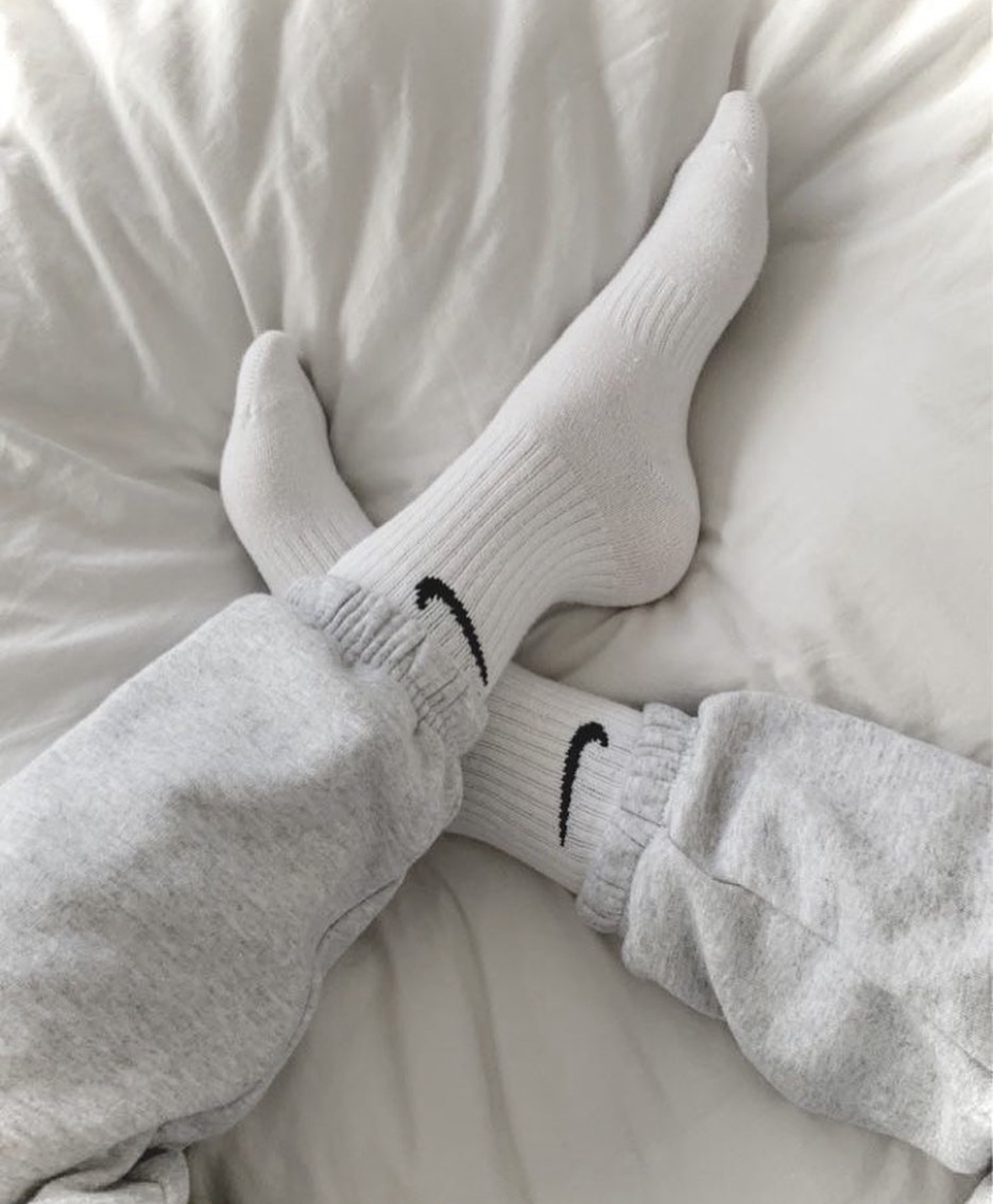 Nike 襪子 小勾勾 小腿襪 全白 Everyday Crew Socks 薄款 基本款 3雙 白襪 SX7676-100 (購物車加購比較便宜) / 現貨