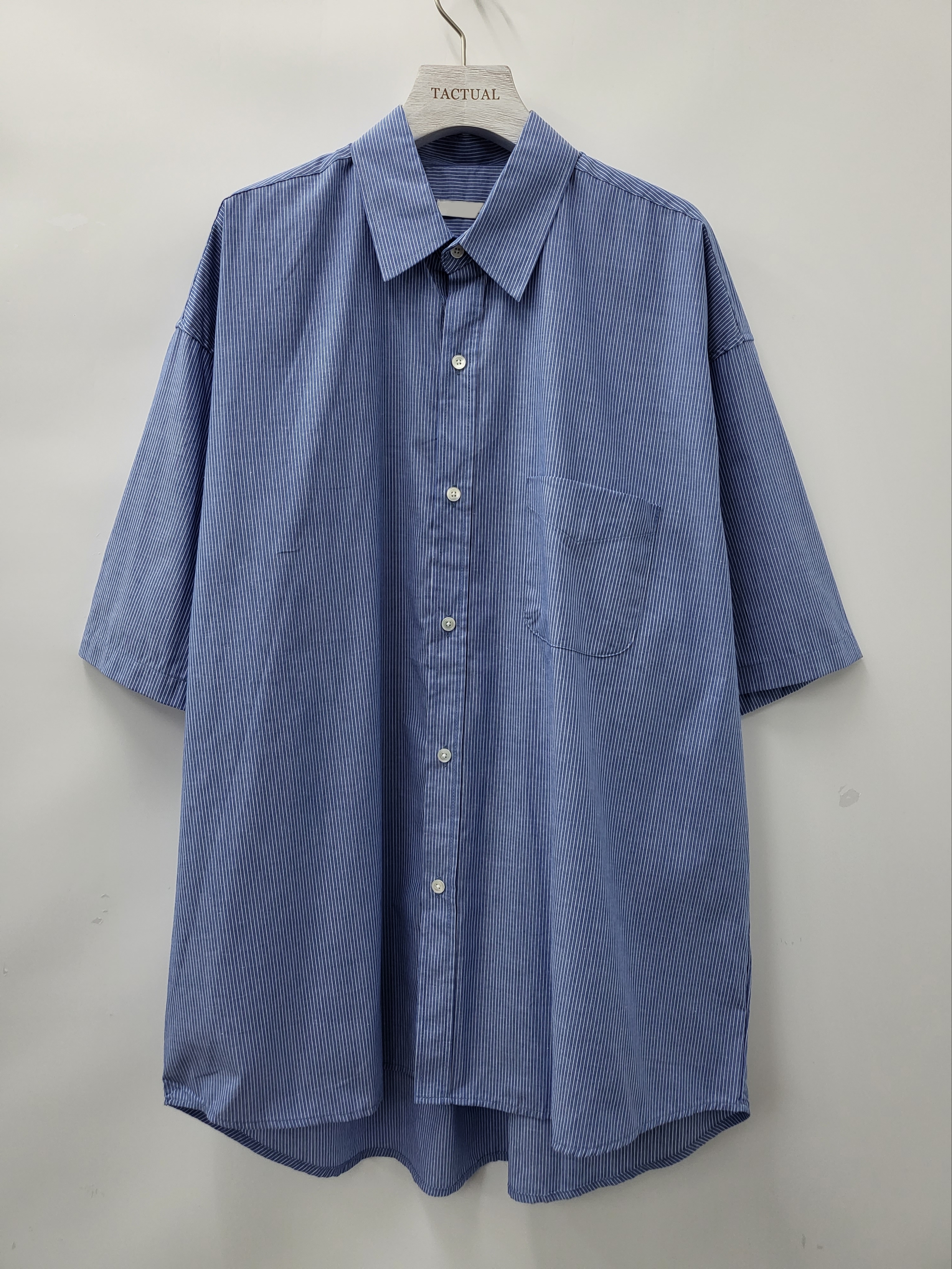 條子短袖恤衫 S2143