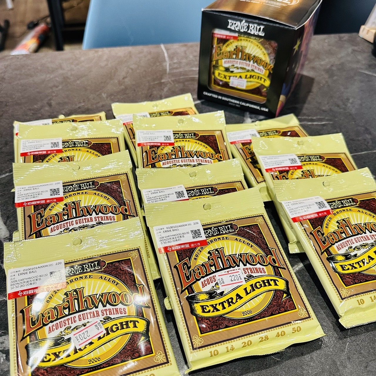 Ernie Ball Earthwood 2004 2006 黃銅 民謠木吉他弦 套弦 美國製 【宛伶樂器】