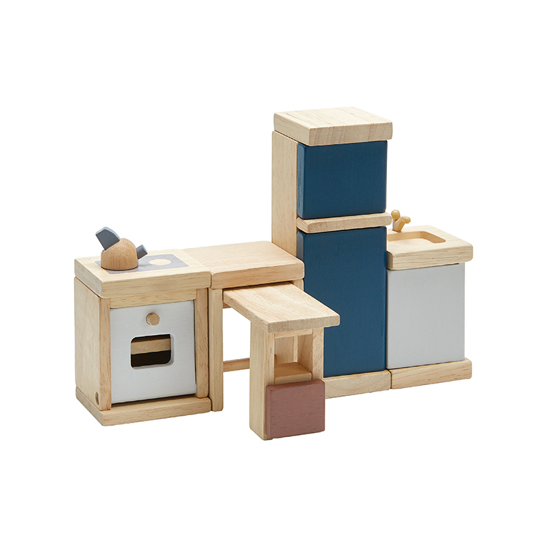 PlanToys 典藏娃娃屋-廚房(清新藍)