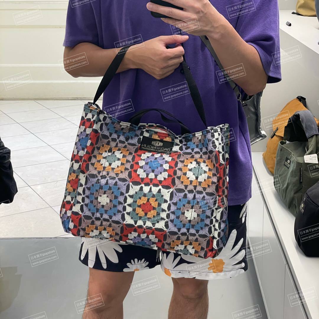 BAG N NOUN 手提袋 'SHORT / KNIT' 編織風格拼色款