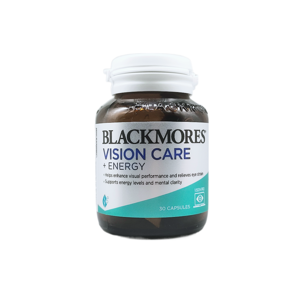 Blackmores Vision Care + energy 30 capsules