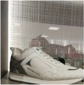 [S] MICHAEL KORS WILMA TRAINER TECH CANVAS,OPT/SILVER, 49S0WIFS1D-OPT/SILVER (SMK506)