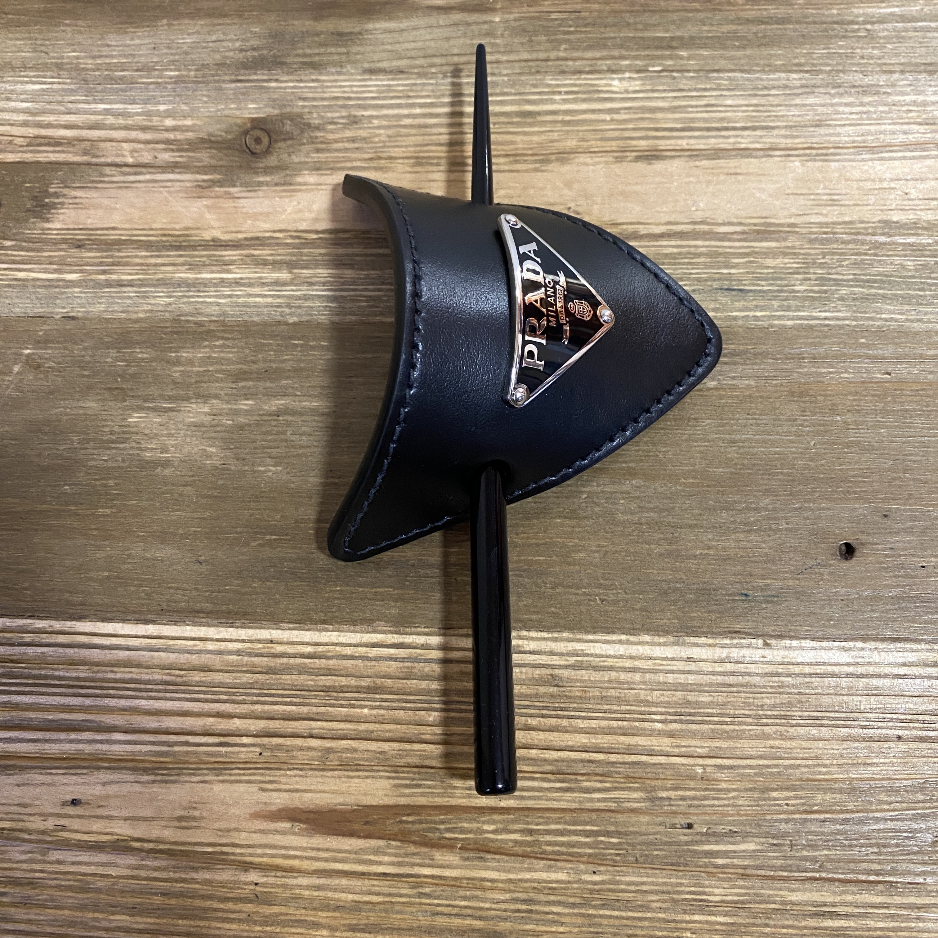 【Prada】 Black Nylon Hair Clip Prada Re-Nylon Hair Clip in Black | Lyst