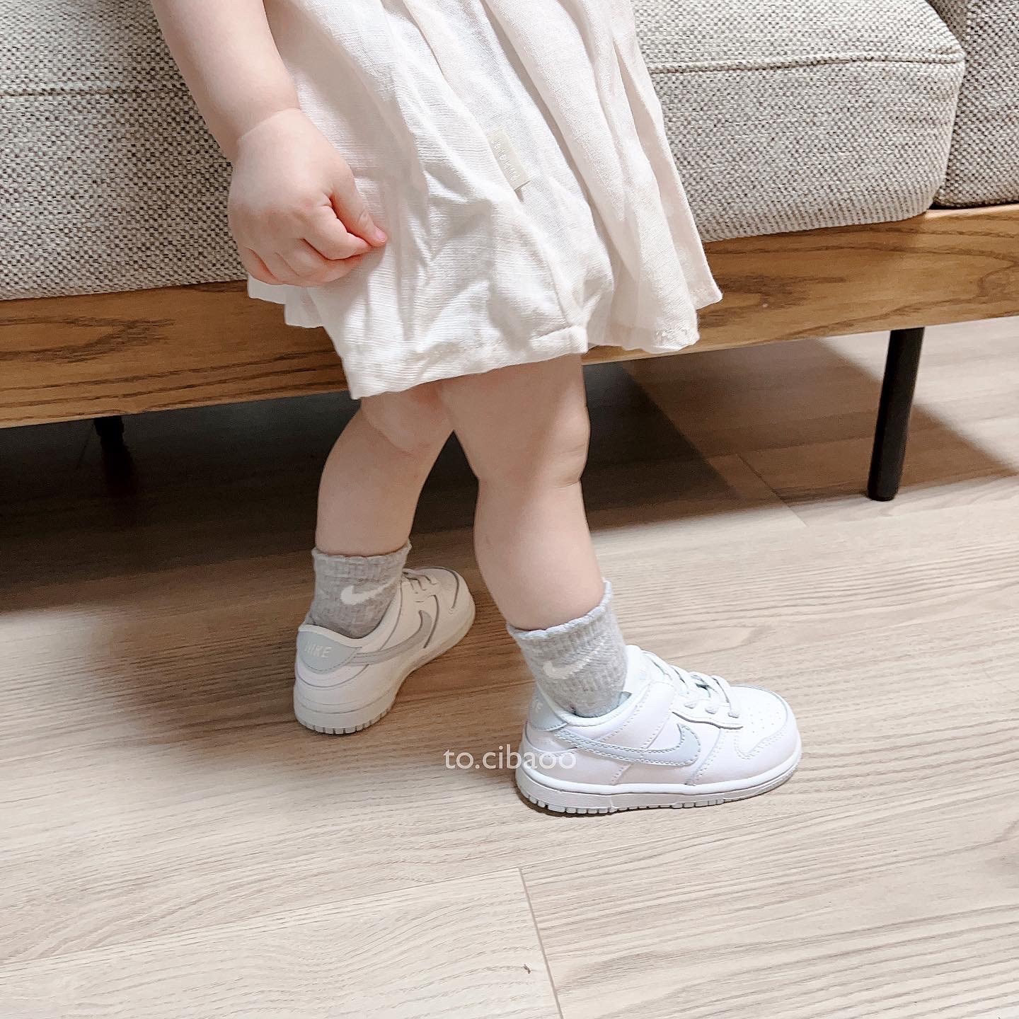 NIKE DUNK LOW 寶寶 白色