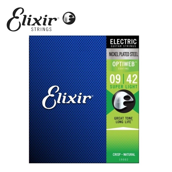 【免運】Elixir OPTIWEB 19002 超薄包覆 電吉他弦 套弦 09-42 【宛伶樂器】