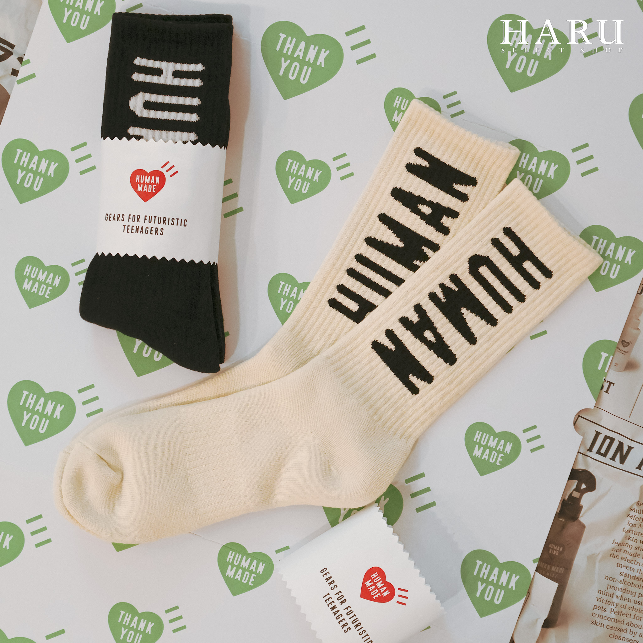 HUMAN MADE HM Logo Socks