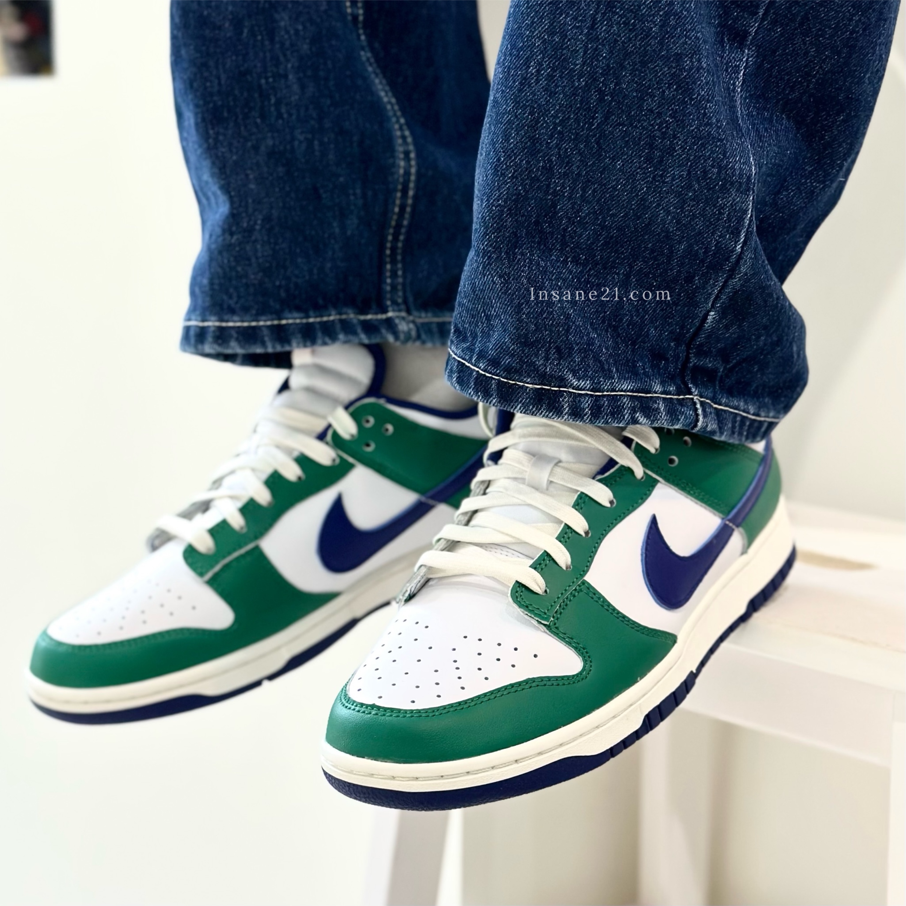 NIKE DUike Dunk Low “ Varsity Team” 綠白藍勾男女鞋FQ6849-14