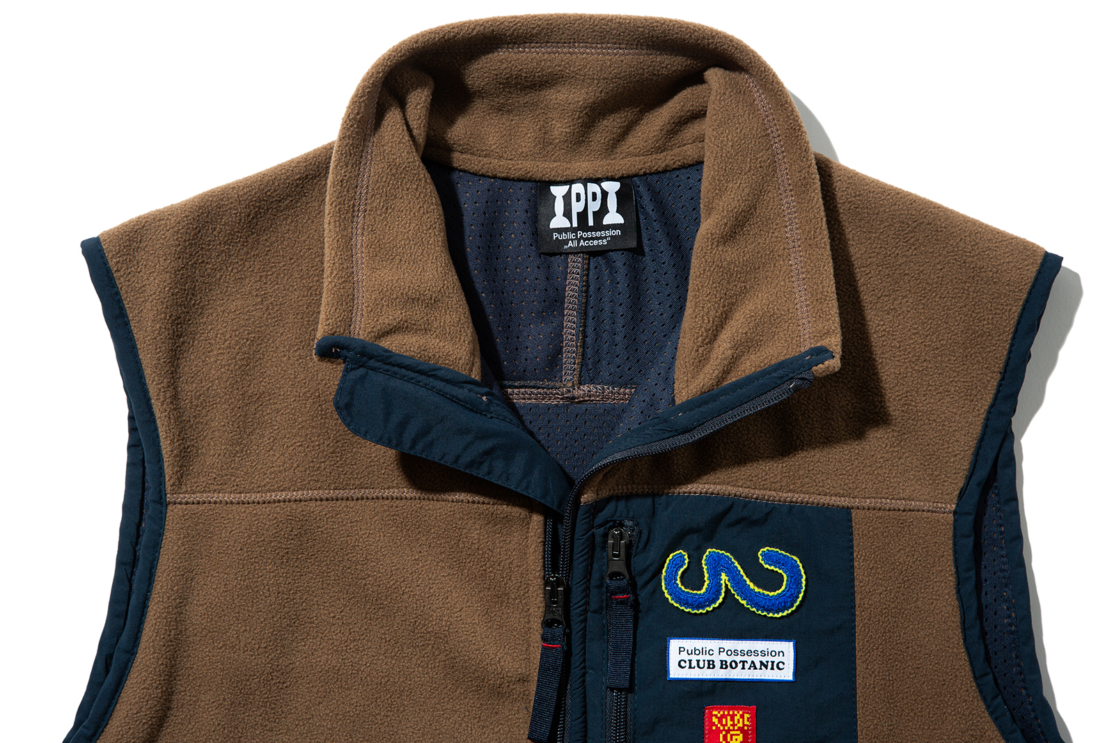 PUBLIC POSSESSION  "CLUB BOTANIC FLEECE VEST"