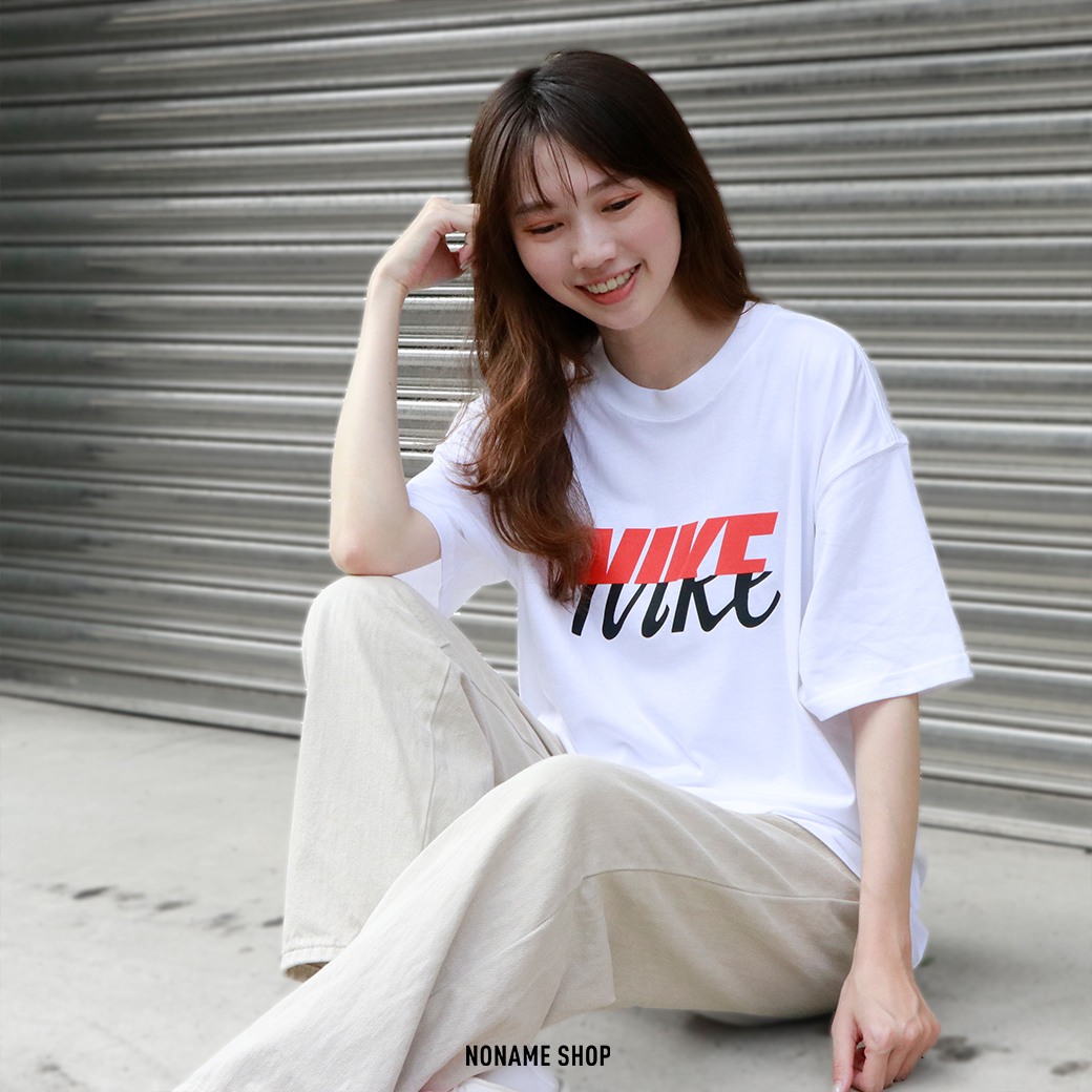 NIKE NSW 拼接 草寫 LOGO 短袖 兩色 (男款)