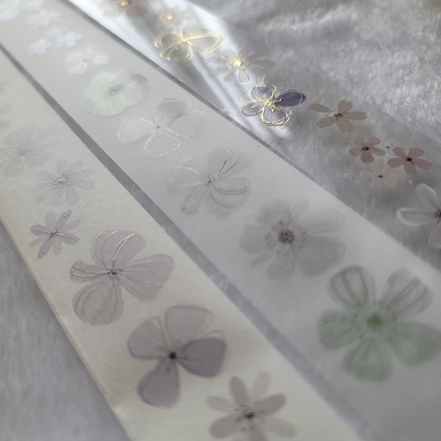 売れ筋がひ贈り物！ 仙女丸花之卷15 和紙／PET膠帶（2種材質） テープ・マスキングテープ