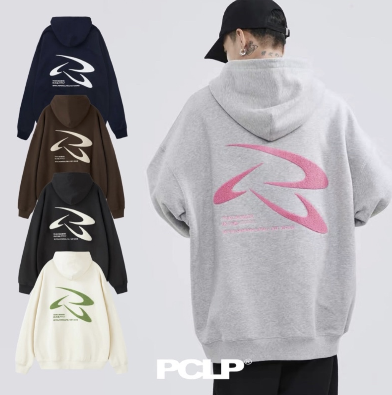 PCLP 新銳設計師品牌 毛巾刺繡飛盤LOGO帽T 連帽 長袖 刺繡 美式 帽TEE