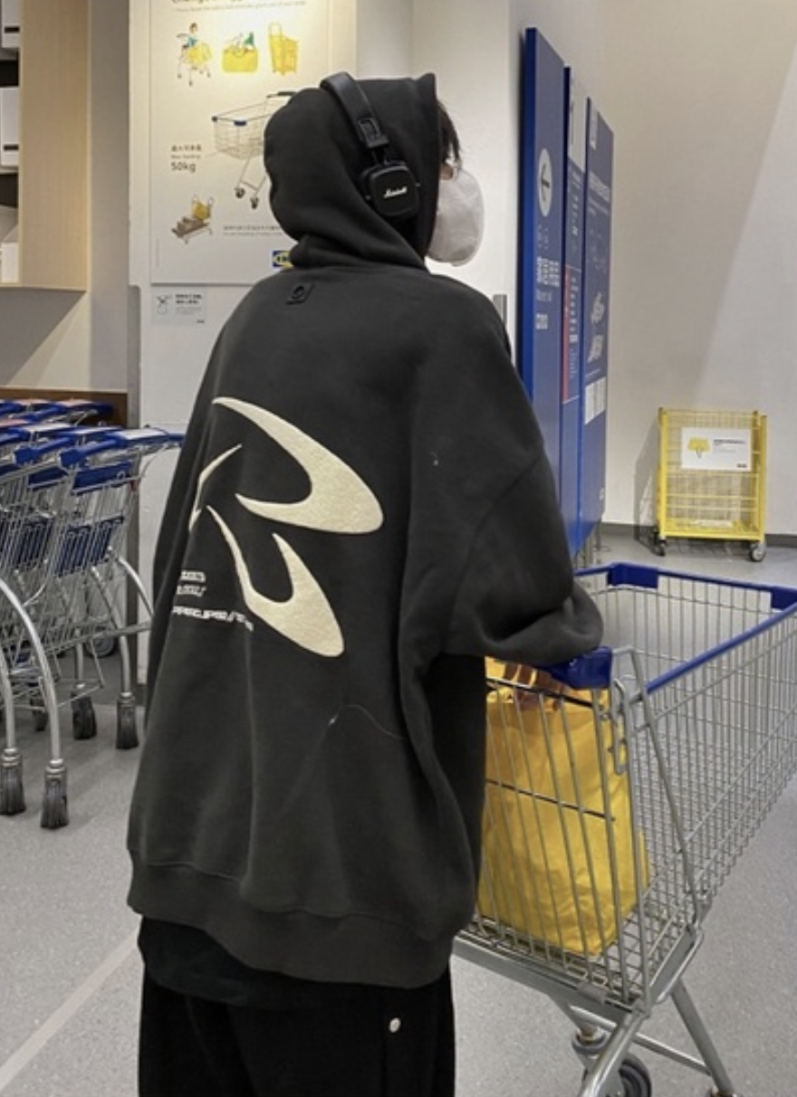 PCLP 新銳設計師品牌 毛巾刺繡飛盤LOGO帽T 連帽 長袖 刺繡 美式 帽TEE