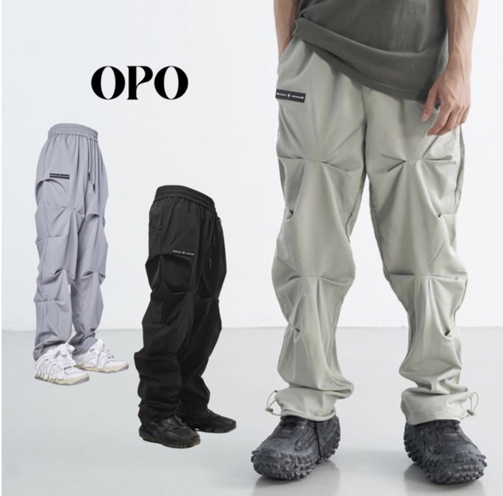 設計師品牌OPO (3色即將絕版）霹靂彈性尼龍休閒褲 彈性尼龍長褲 彈性 尼龍 休閒長褲