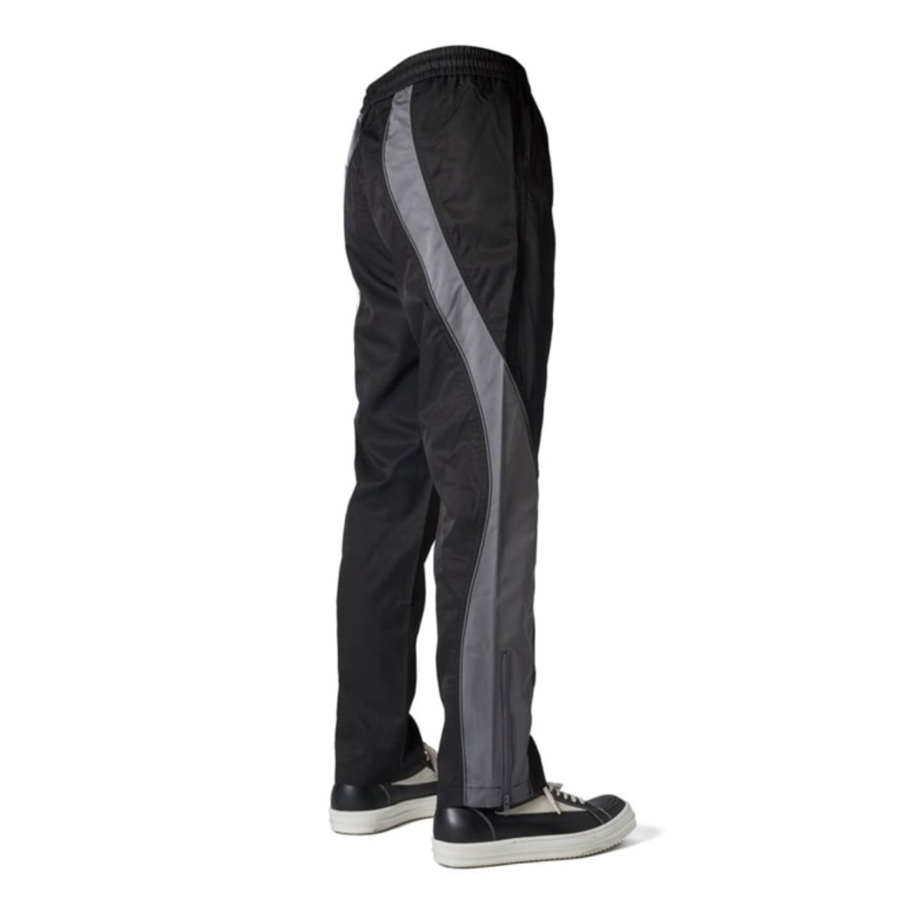 OPO新銳設計師品牌 拼色 剪裁 尼龍 機能長褲 拉鍊 褲