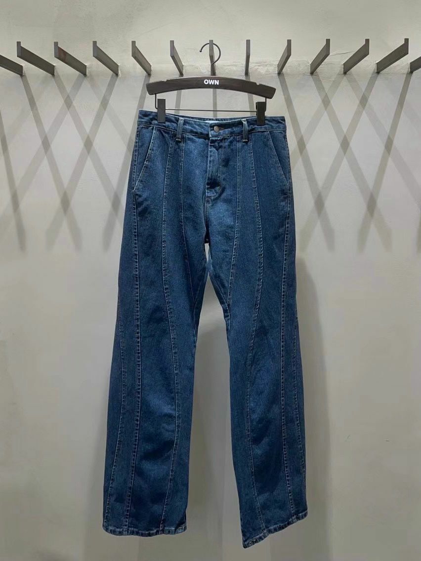 車線鬆身牛仔褲 OWN-015J