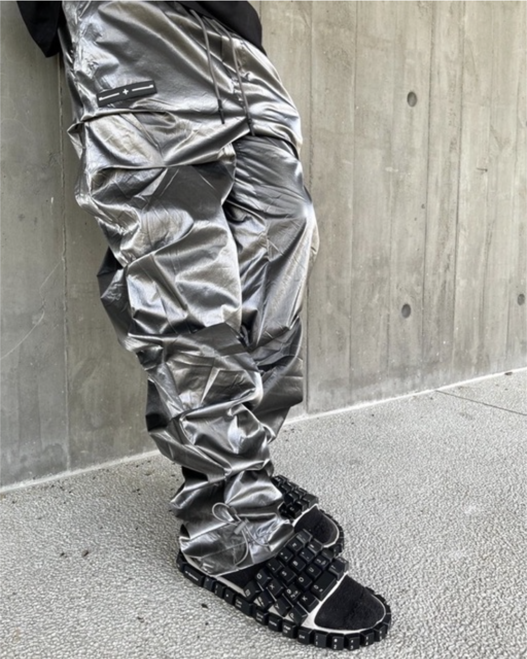 設計師品牌OPO 霹靂 金屬 尼龍休閒褲 PILI NYLON METAL PANTS 長褲