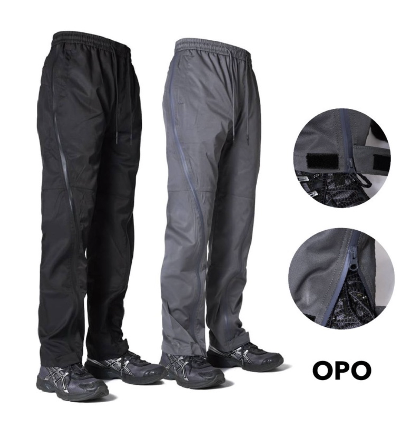 OPO新銳設計品牌 全拉鍊 彎刀 長褲 剪裁 機能 調節褲寬