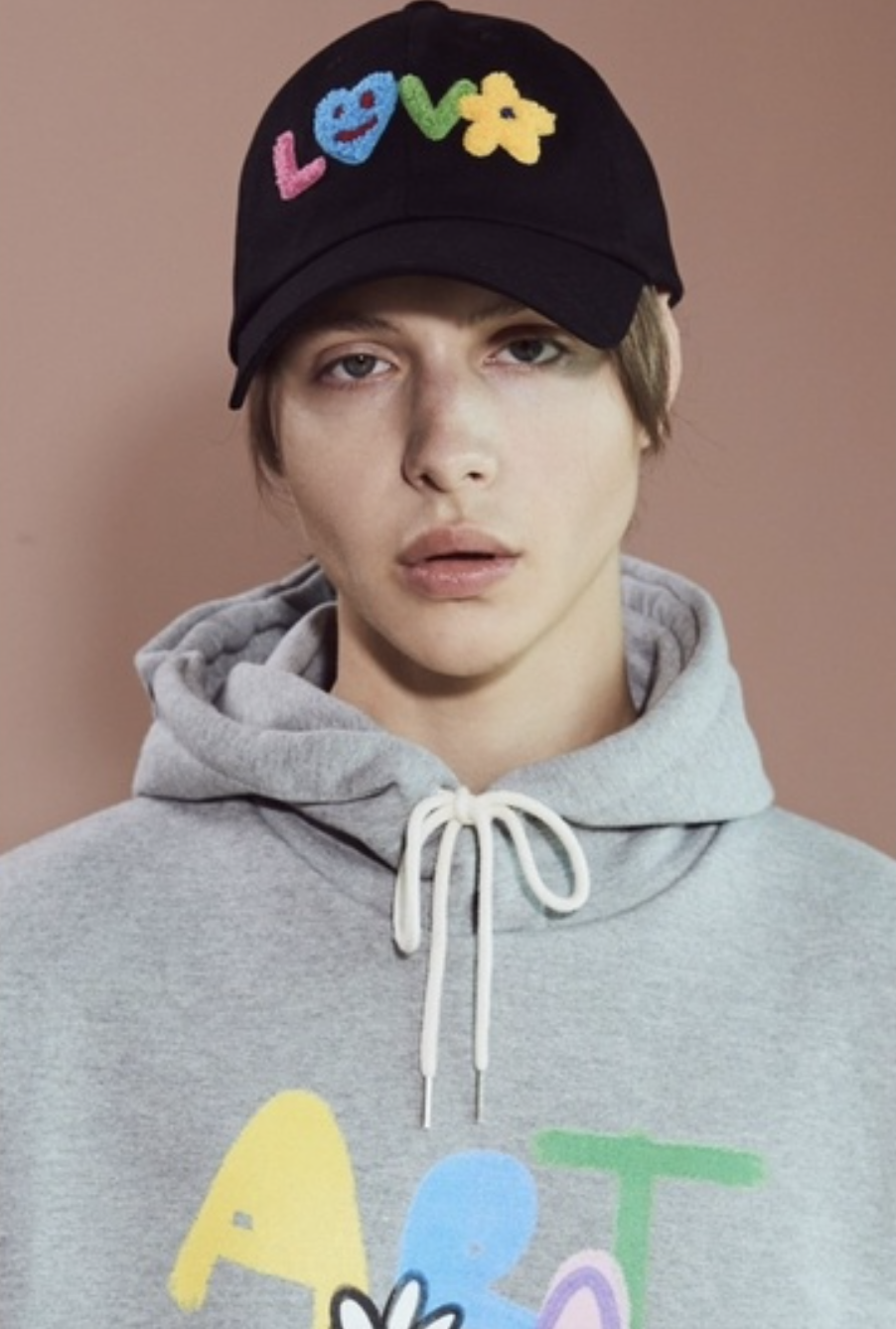 Misterchild 立絨刺繡小花老帽 老帽 帽子 韓國代理品牌