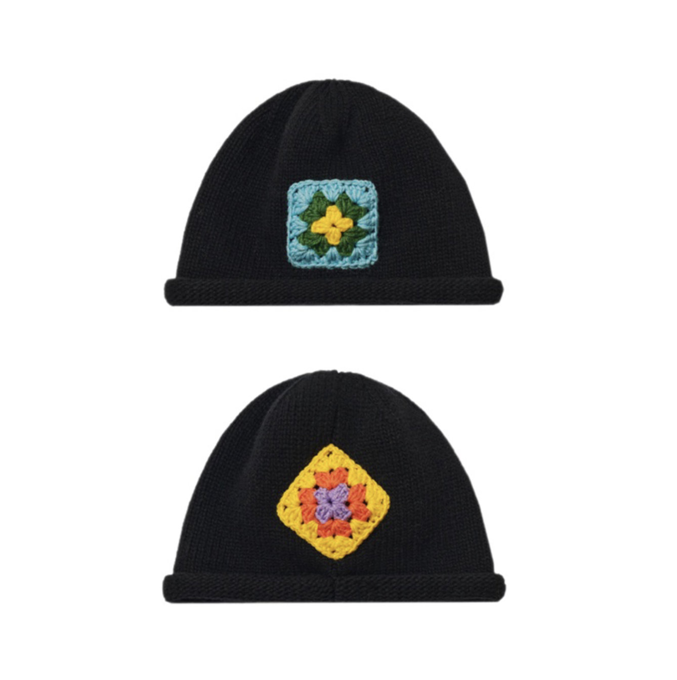 韓國代理品牌 Misterchild<NEW> 手作 針織 風格 小花 包頭帽 毛帽 禮帽