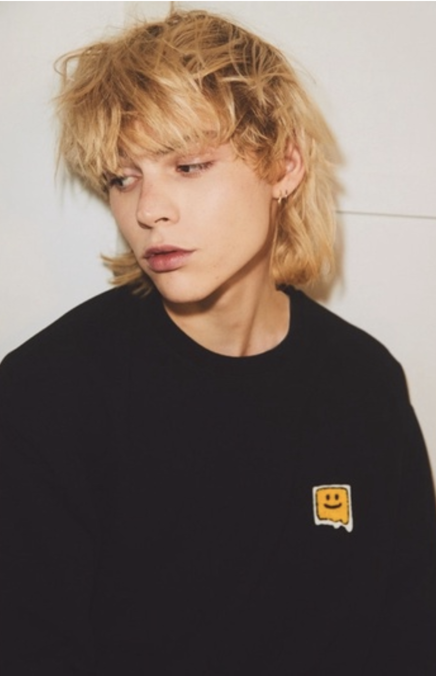 韓國設計師品牌 Misterchild 全新設計 方形笑臉帽T 衛衣 大學T 帽T 笑臉